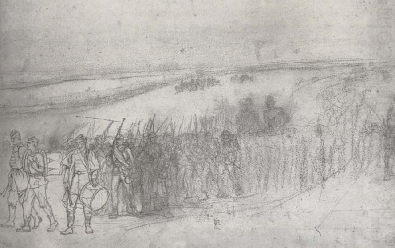 Marching Infantry Column, Winslow Homer